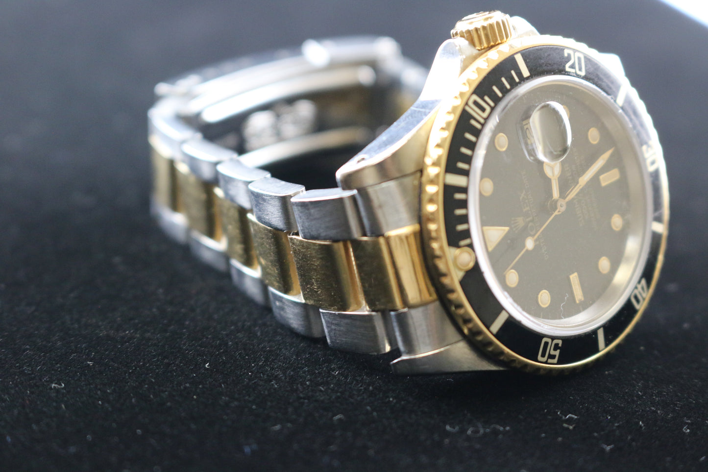 1987 Rolex Submariner 16803 Black Dial Two Tone Oyster With Papers 40mm