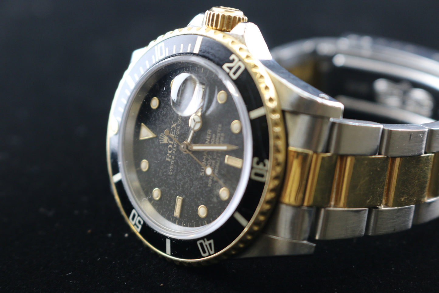 1987 Rolex Submariner 16803 Black Dial Two Tone Oyster With Papers 40mm