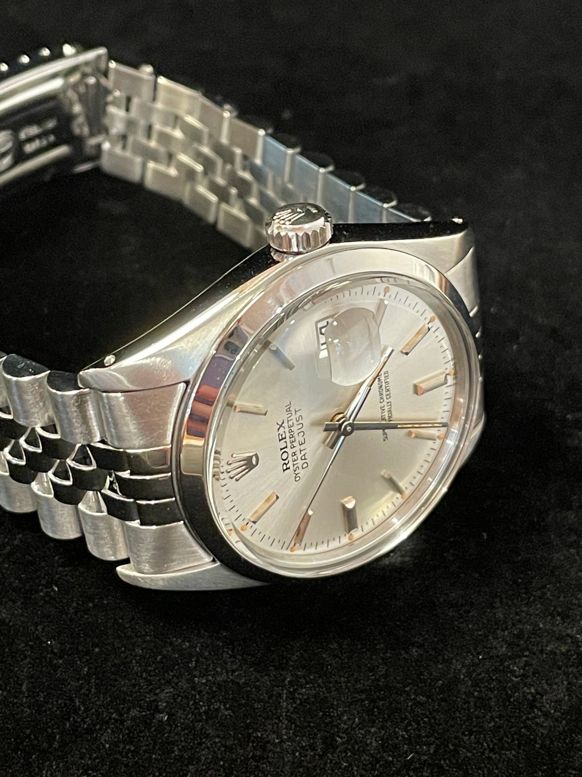 1979 Rolex Datejust 16014 Silver Stick Dial TT Jubilee No Papers 36mm