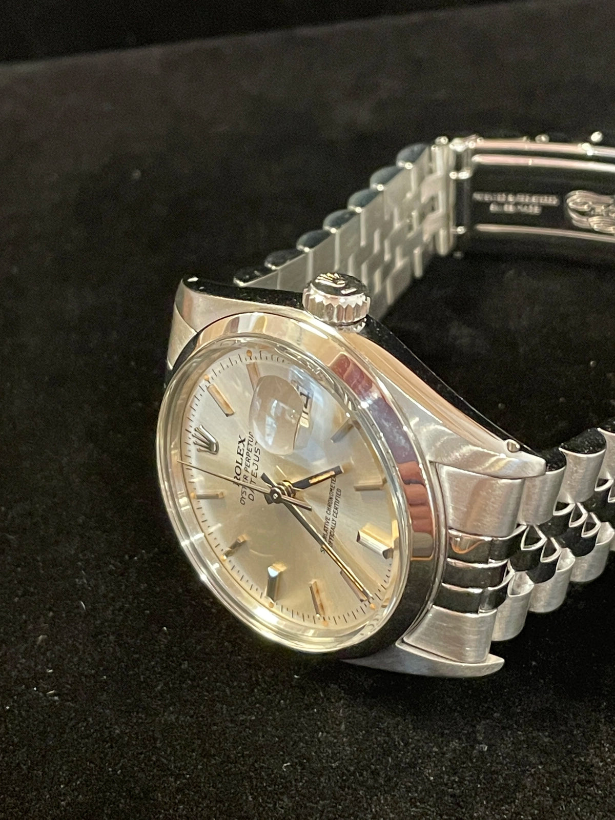 1979 Rolex Datejust 16014 Silver Stick Dial TT Jubilee No Papers 36mm