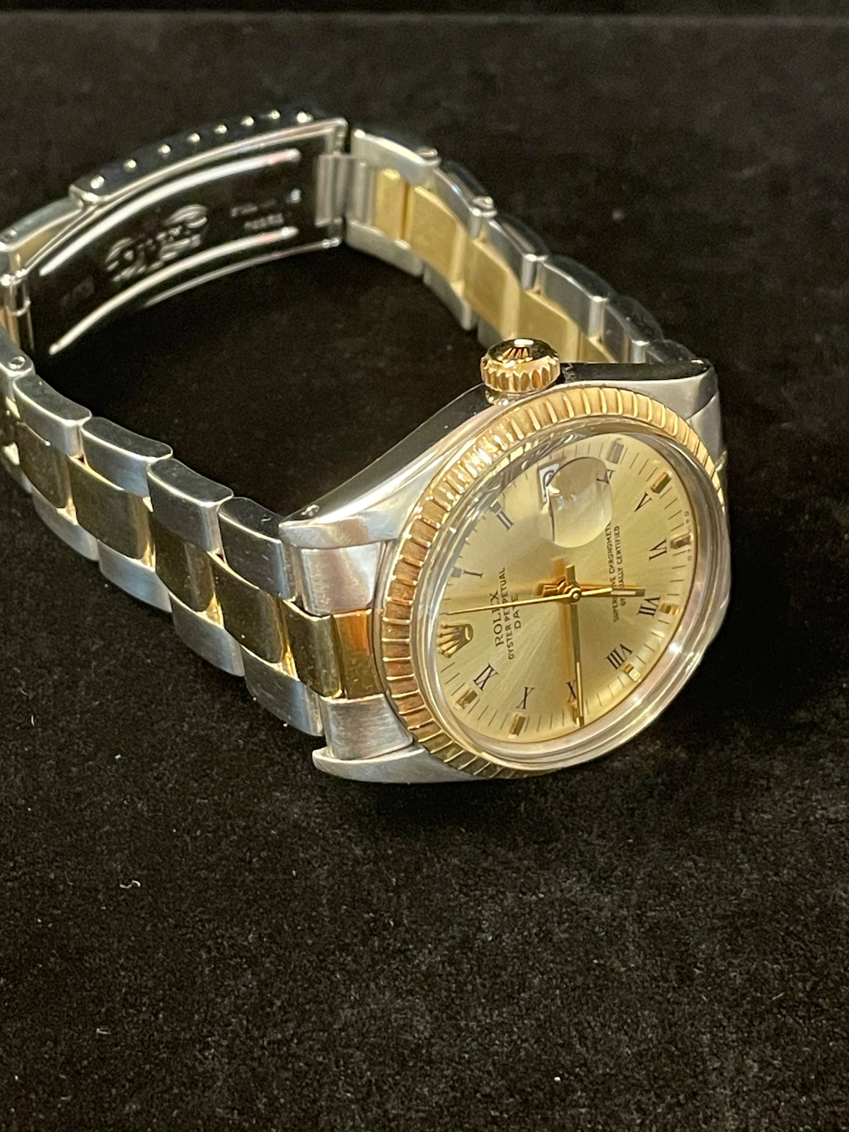 1974 Rolex Date 1505 Champagne Roman Sigma Dial TT Oyster No Papers 34mm