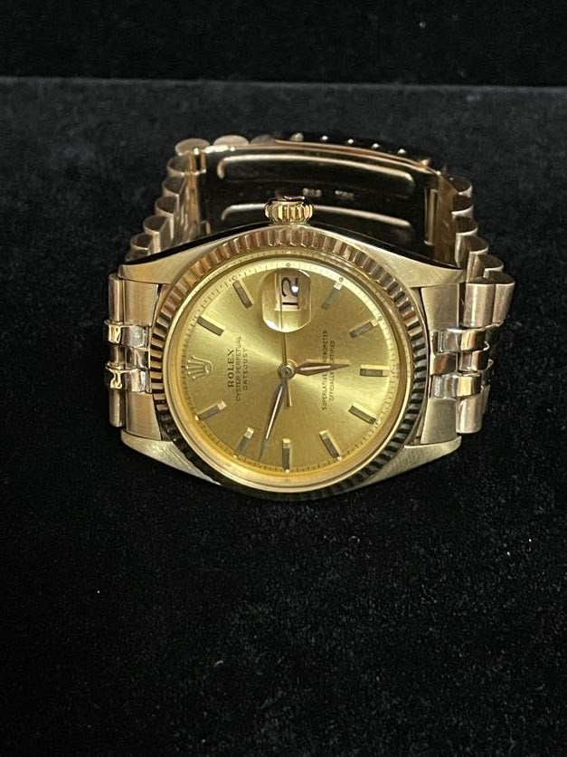 1961 Rolex Datejust 1601 Champagne Dial 14kt Rose Gold Jubilee No Papers 36mm