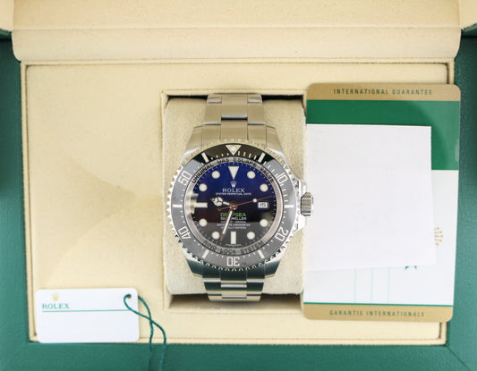 2016 Rolex Deepsea James Cameron 116660 Black Blue Dial SS Oyster W Papers 43mm