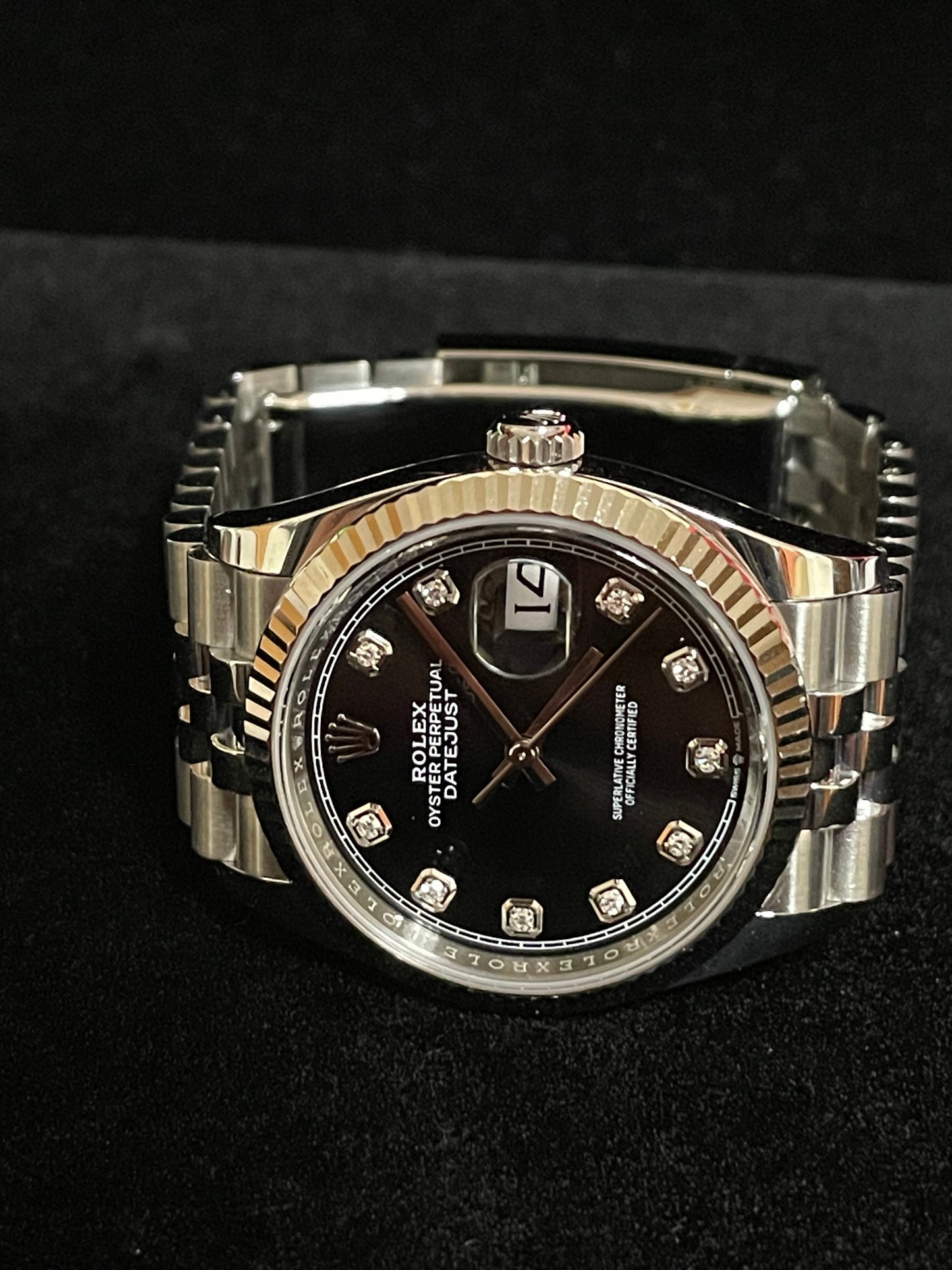 2025 Rolex Datejust 126234 Black Diamond Dial SS Jubilee With Papers 36mm