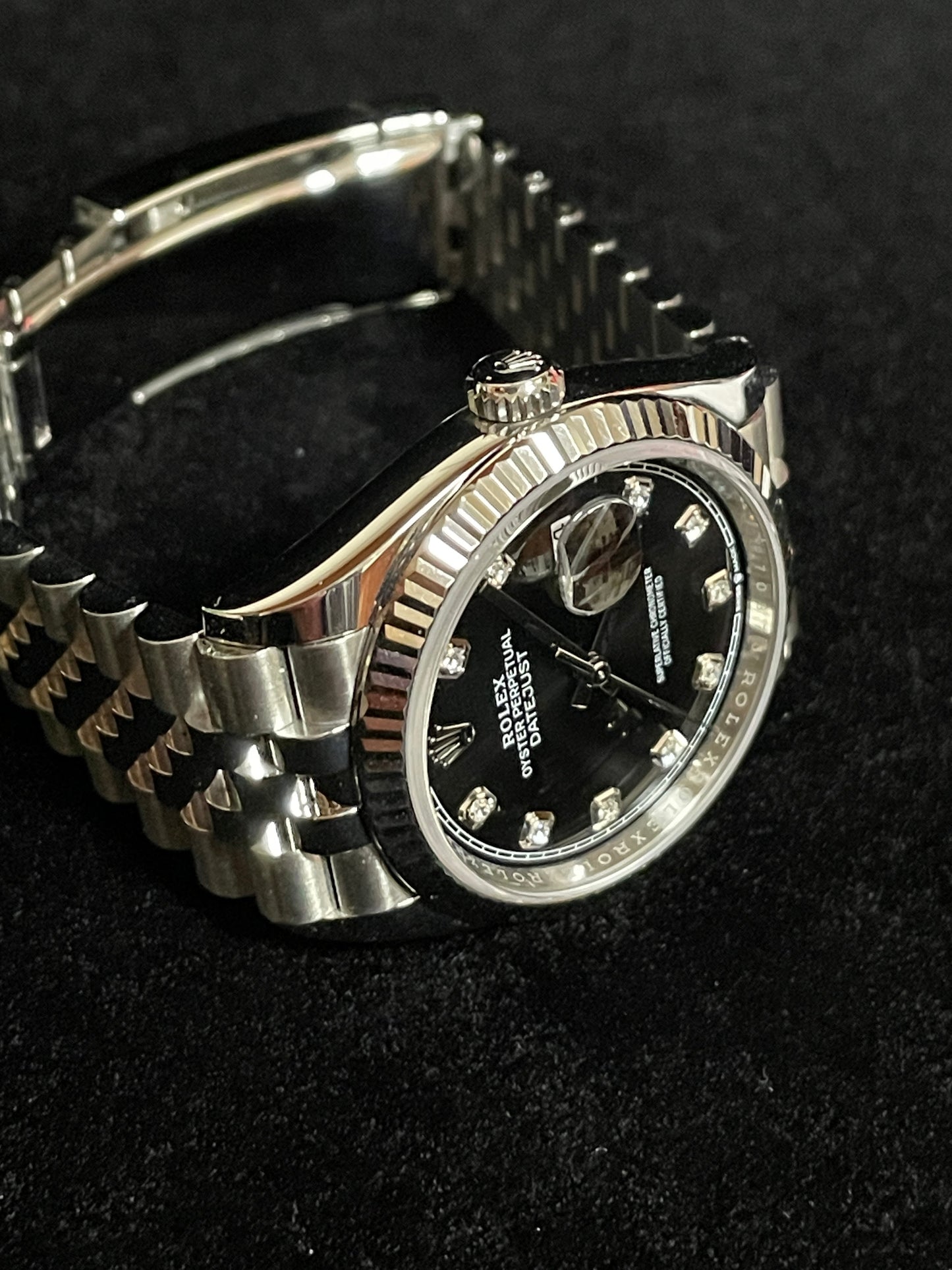 2025 Rolex Datejust 126234 Black Diamond Dial SS Jubilee With Papers 36mm