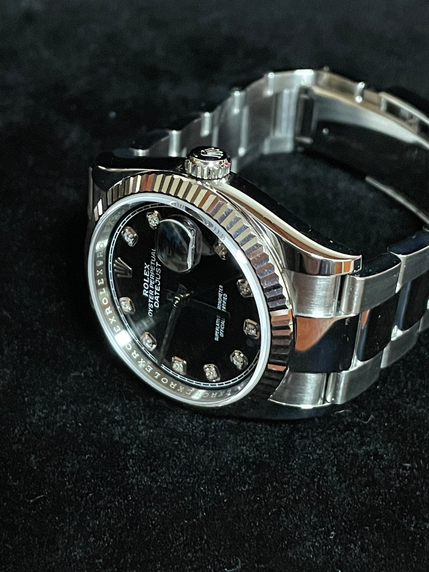 2020 Rolex Datejust 126234 Black Diamond Dial SS Oyster With Papers 36mm