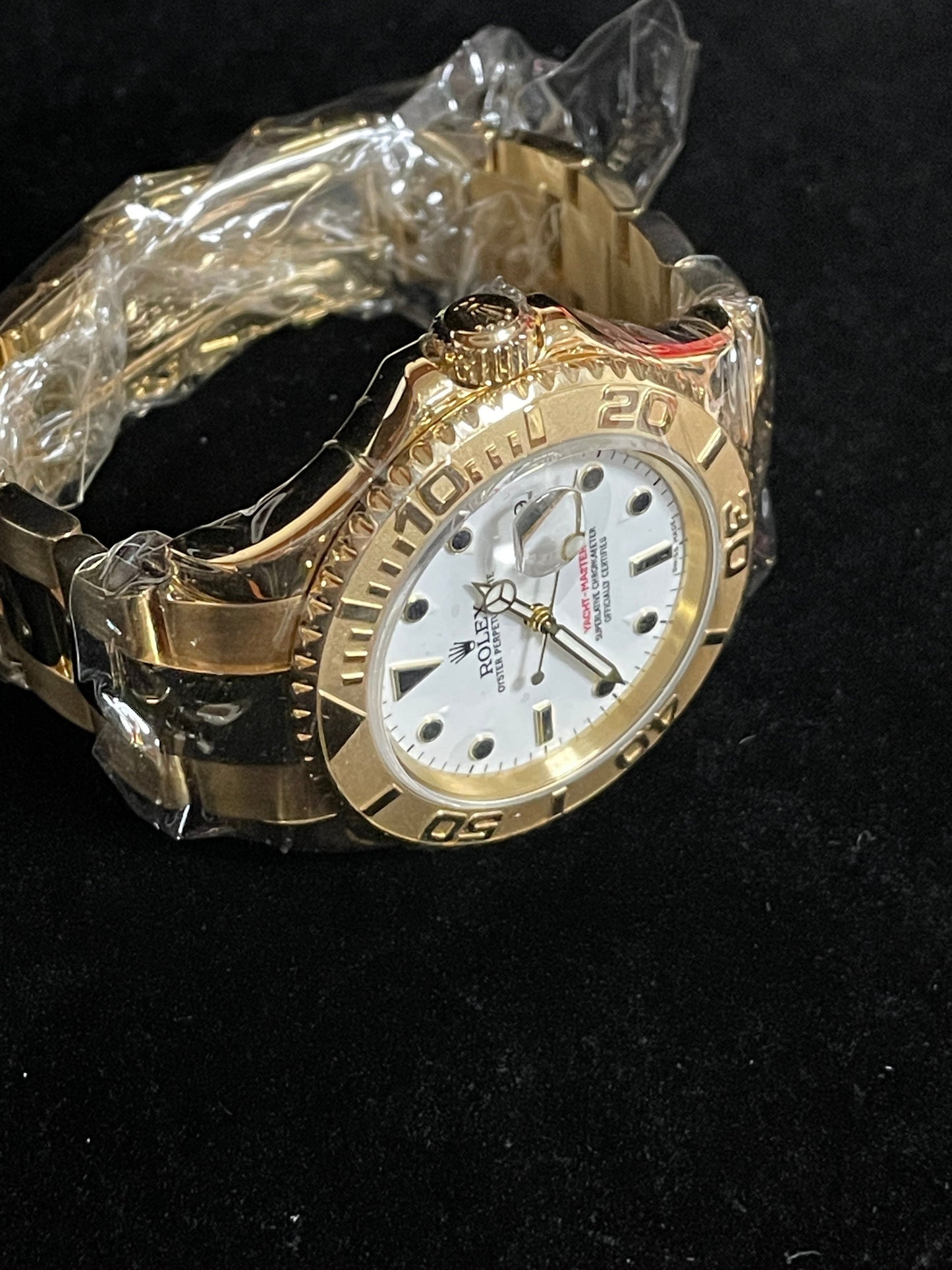 2001 Rolex Yacht-Master 16628 White Dial YG 18kt Oyster With Papers + Books 40mm