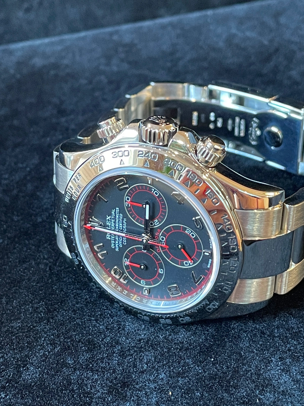 2013 Rolex Daytona 116509 Black Arabic Dial WG 18kt Oyster With Papers 40mm