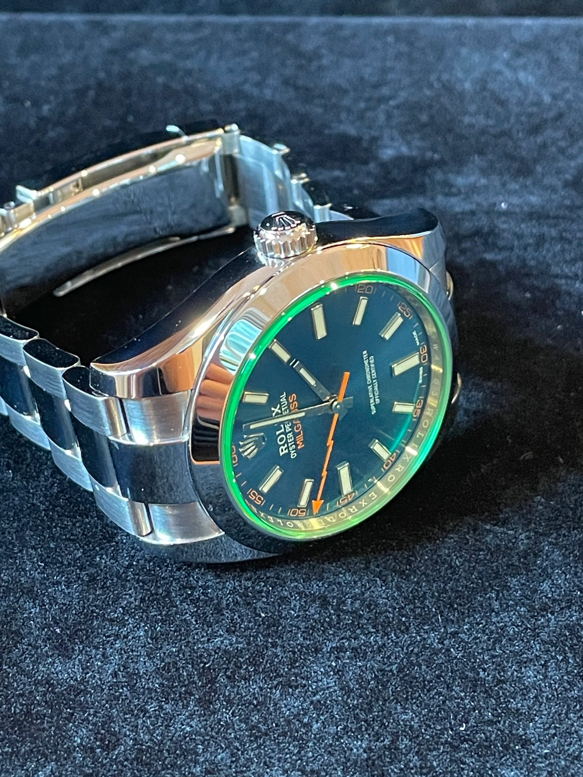 2022 Rolex MIlgauss 116400gv Blue Dial SS Oyster With Papers 40mm