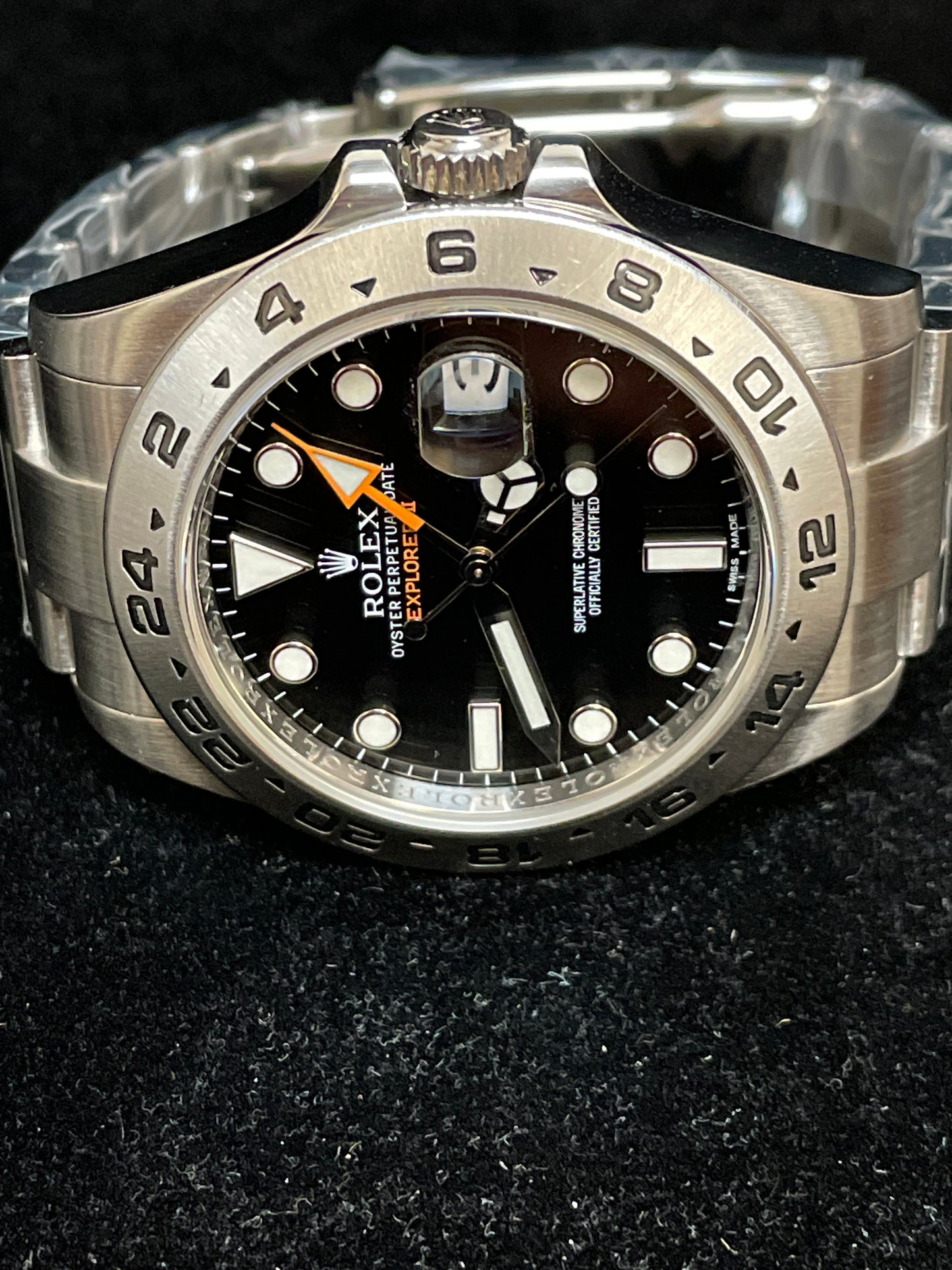 2019 Rolex Explorer II 216570 Black Dial SS Oyster No Papers 42mm