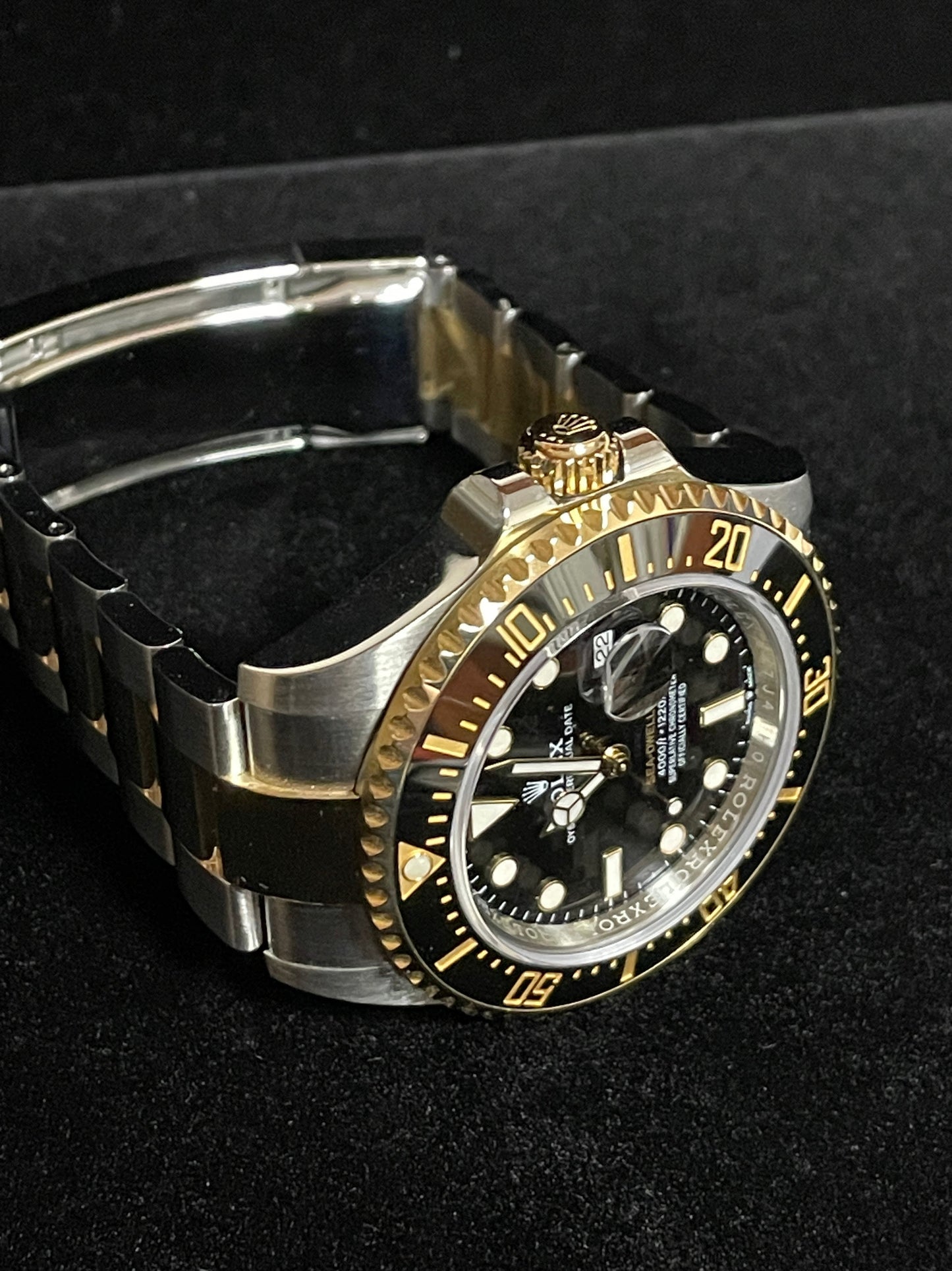 2019 Rolex Sea-Dweller 126603 Black Dial TT 18kt Oyster With Papers 43mm