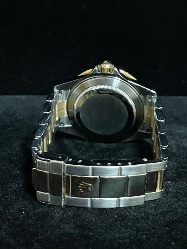 2004 Rolex Submariner Bluesy 16613 Blue Dial TT 18kt SEL Oyster No Holes 40mm