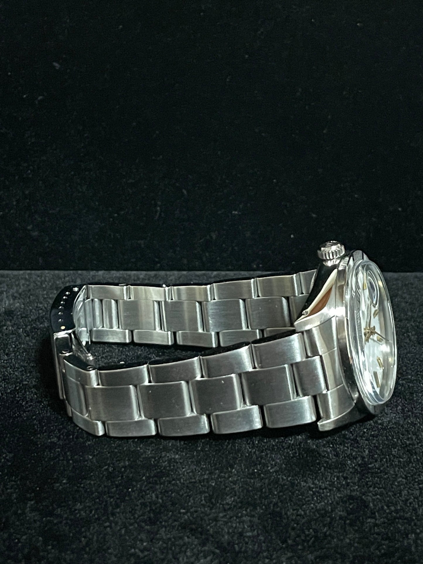 1984 Rolex Date 15010 White Dial Engine Turned Bezel SS Oyster No Papers 34mm