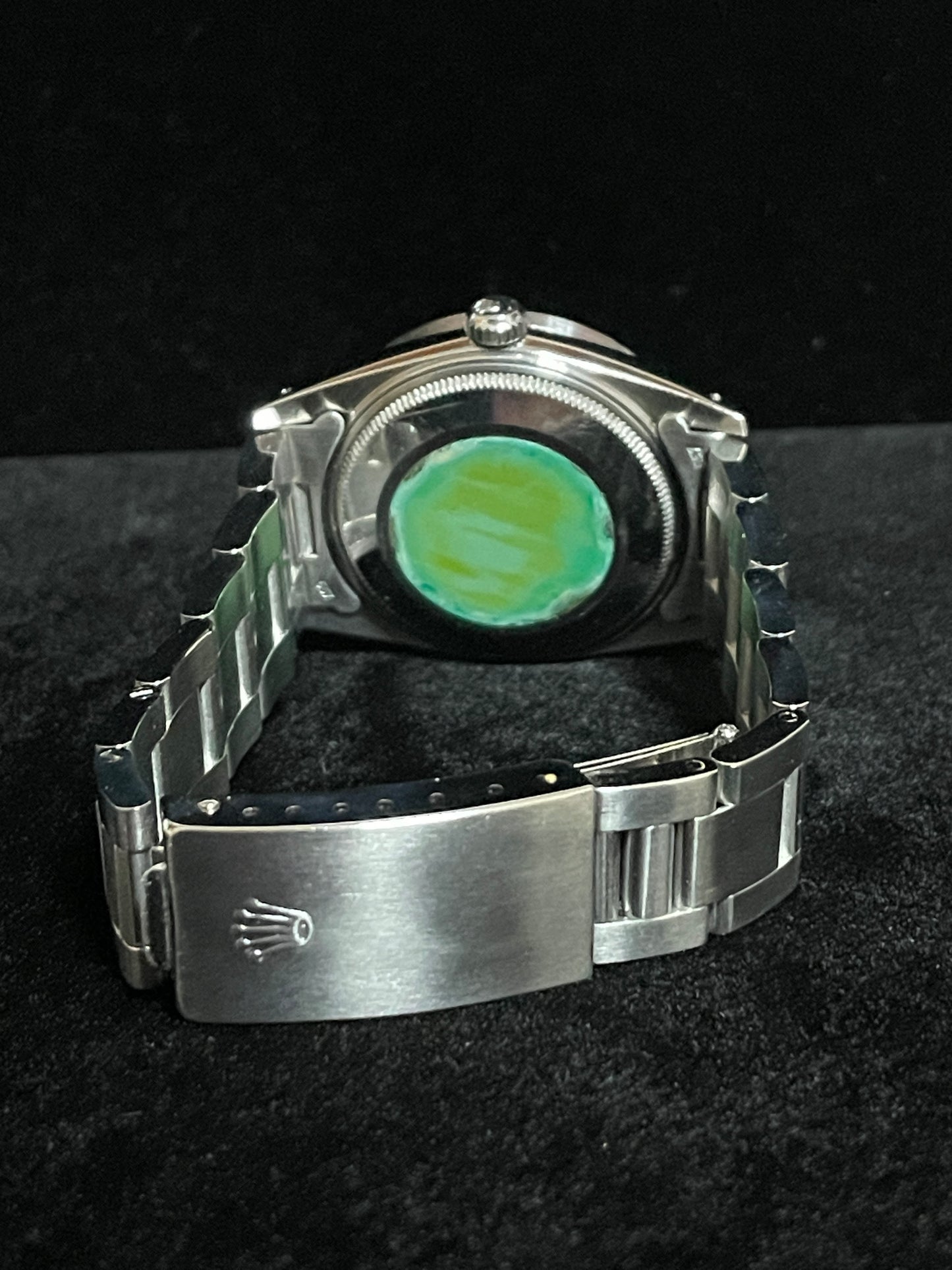 1984 Rolex Date 15010 White Dial Engine Turned Bezel SS Oyster No Papers 34mm