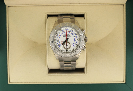 2008 Rolex Yacht-Master II 116689 White Dial WG 18kt Oyster No Papers 44mm