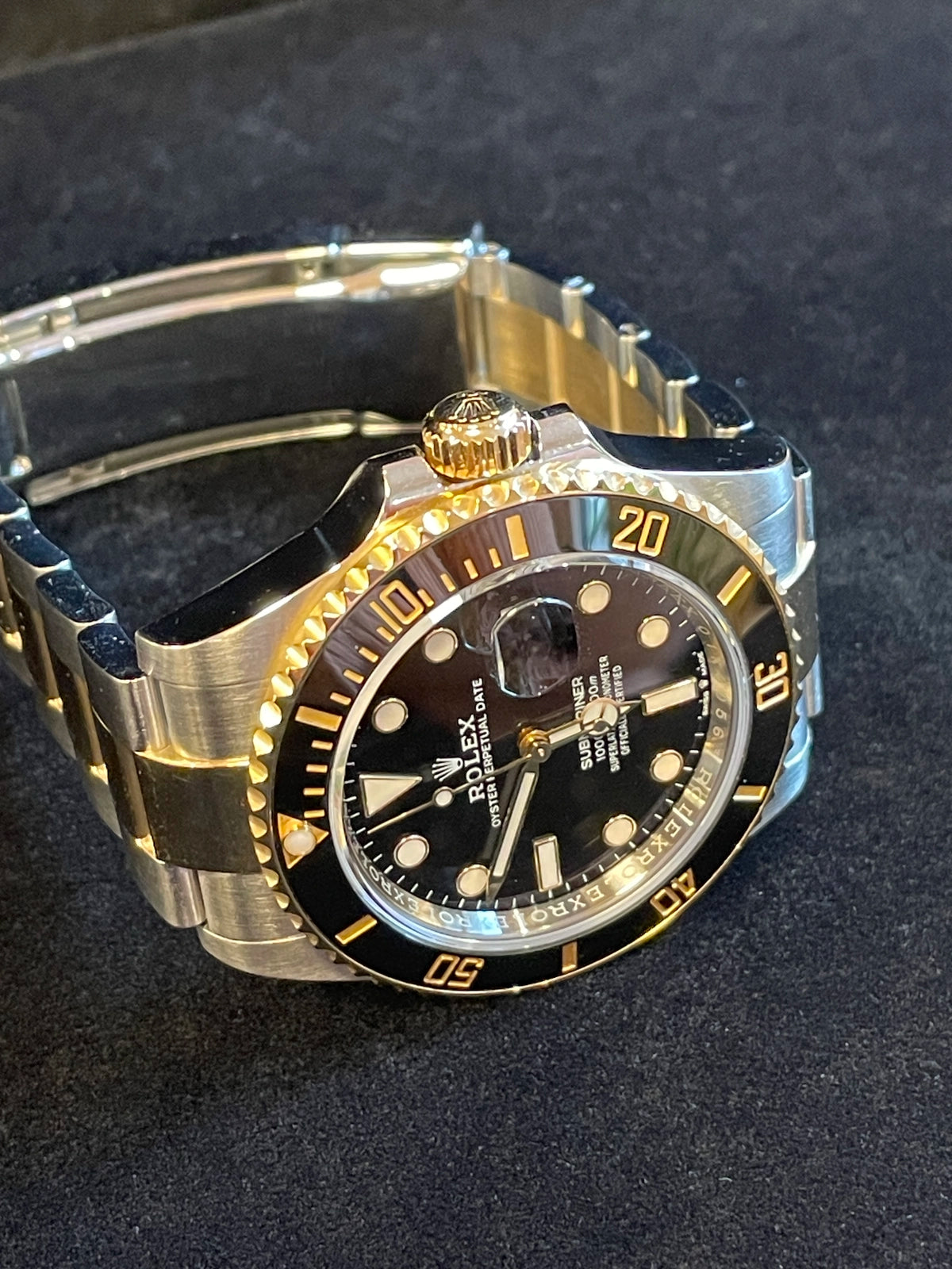 2020 Rolex Submariner 126613LN Black Dial TT 18kt Oyster With Papers 41mm