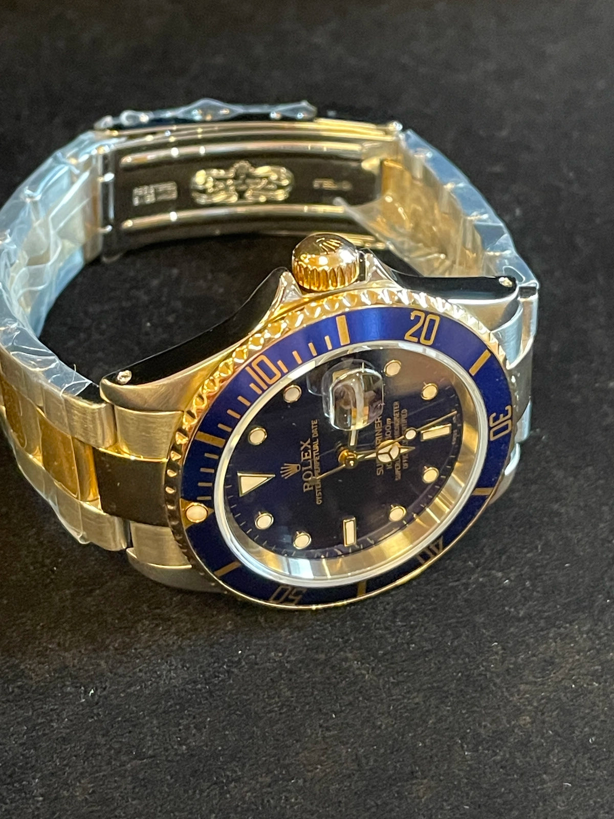 2001 Rolex Submariner 16613 Blue Dial TT Oyster No Papers 40mm