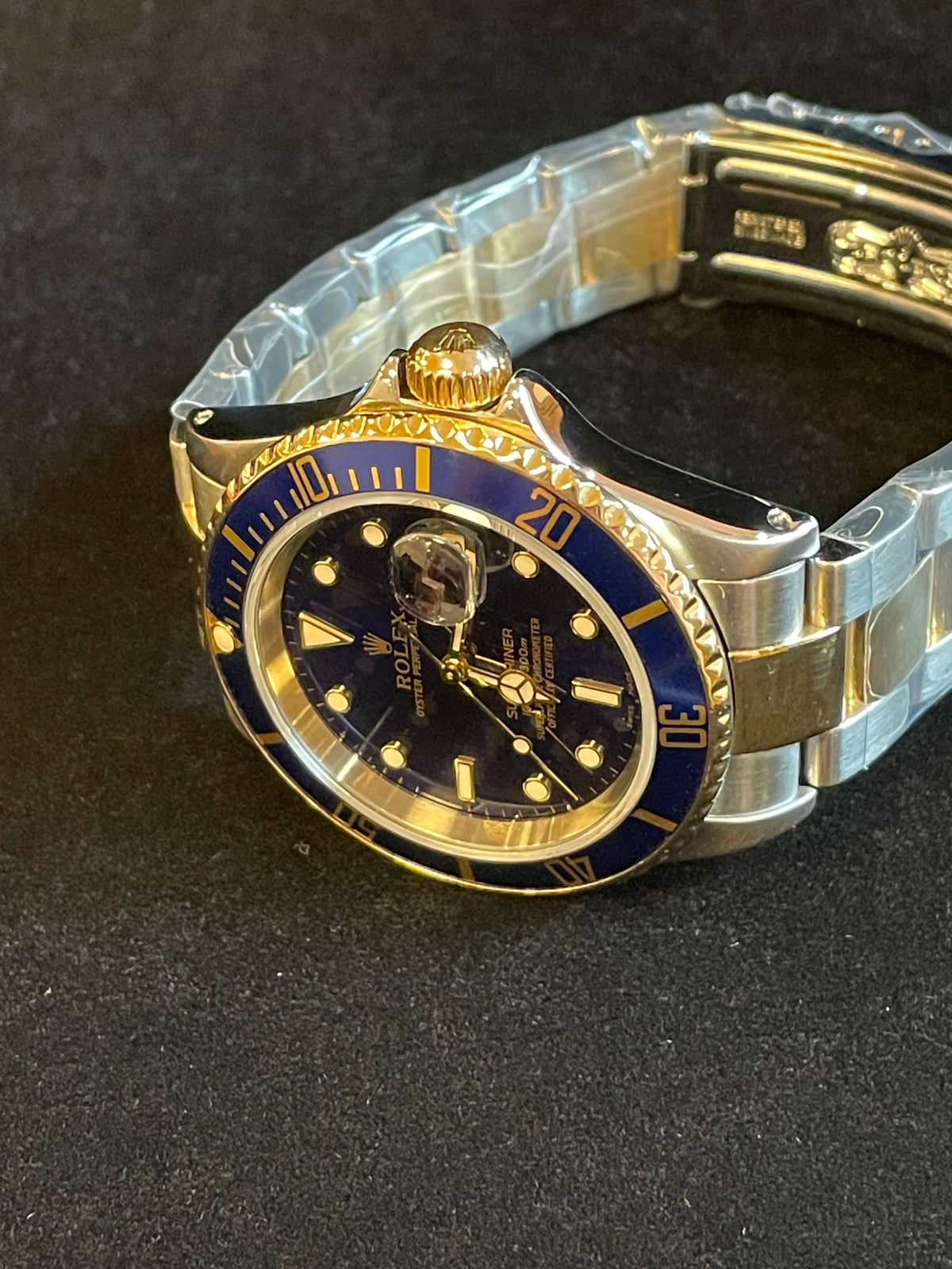 2001 Rolex Submariner 16613 Blue Dial TT Oyster No Papers 40mm