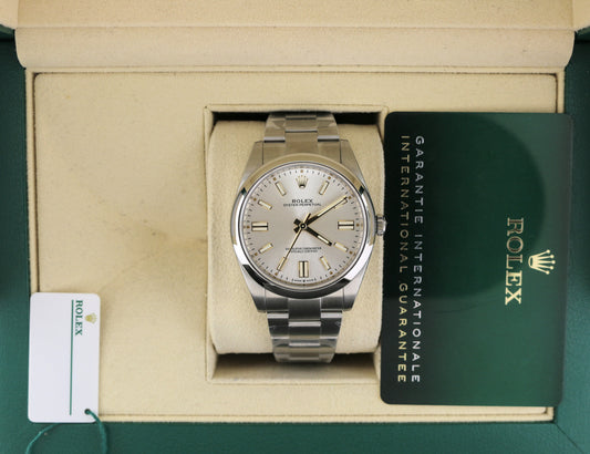 2023 Rolex Oyster Perpetual 124300 Silver Dial SS Oyster With Papers 41mm