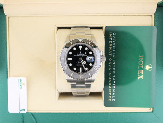 2022 Rolex Submariner Date 126610LN Black Dial SS Oyster With Papers 41mm