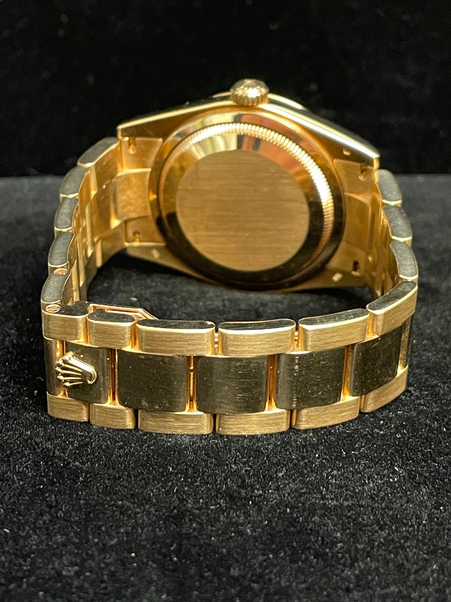 2003 Rolex Day-Date 118208 Meteorite Serti Diam Dial 18kt Oyster With paper 36mm