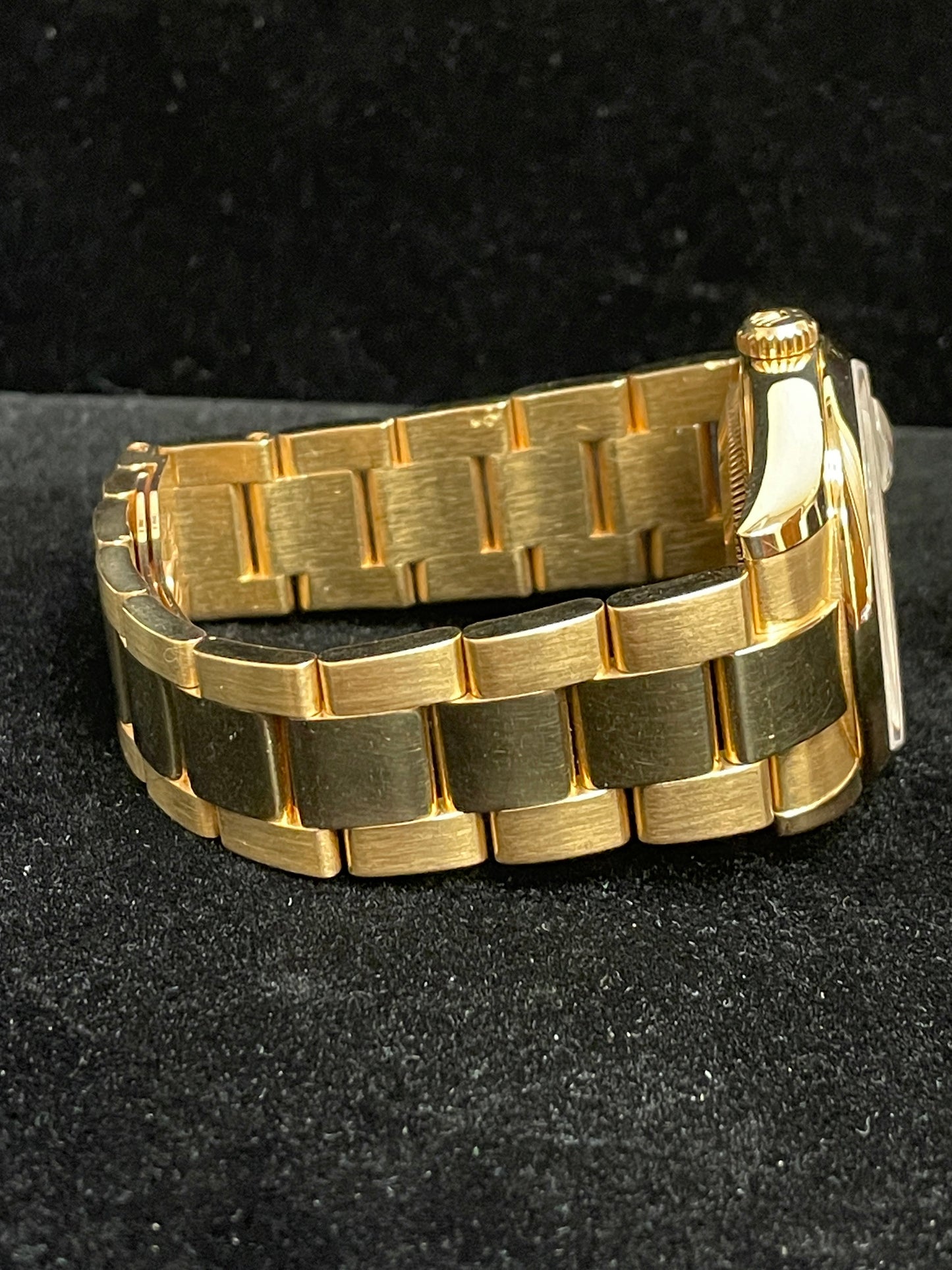 2003 Rolex Day-Date 118208 Meteorite Serti Diam Dial 18kt Oyster With paper 36mm