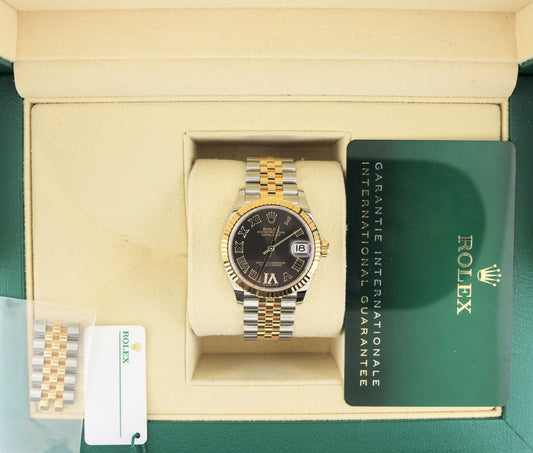 Unworn 2025 Rolex Datejust 278273 Rhodium Diamond VI Dial TT Jubilee B+P 31mm