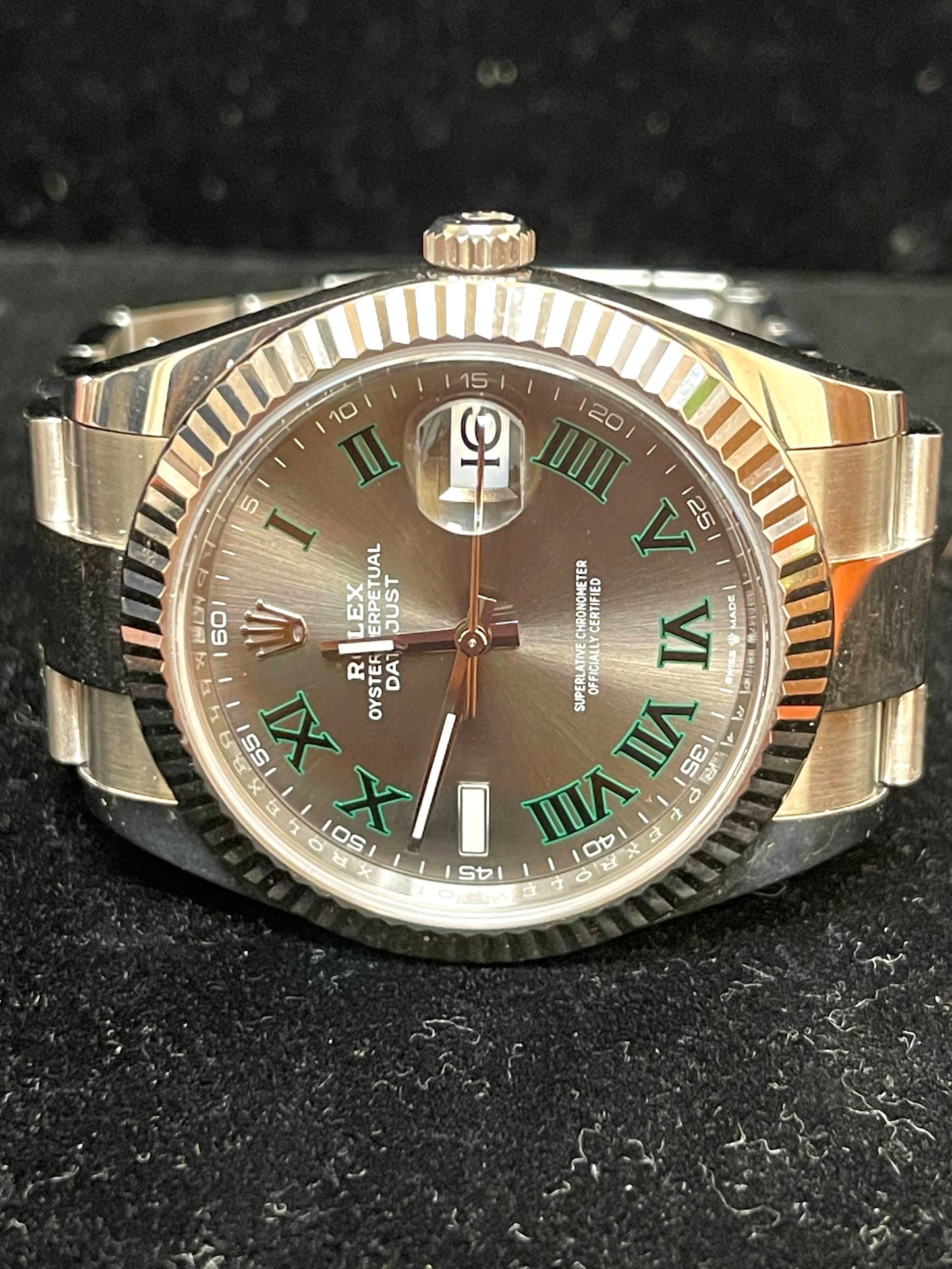 2021 Rolex Datejust 126334 Wimbledon Dial SS Oyster No Papers 41mm