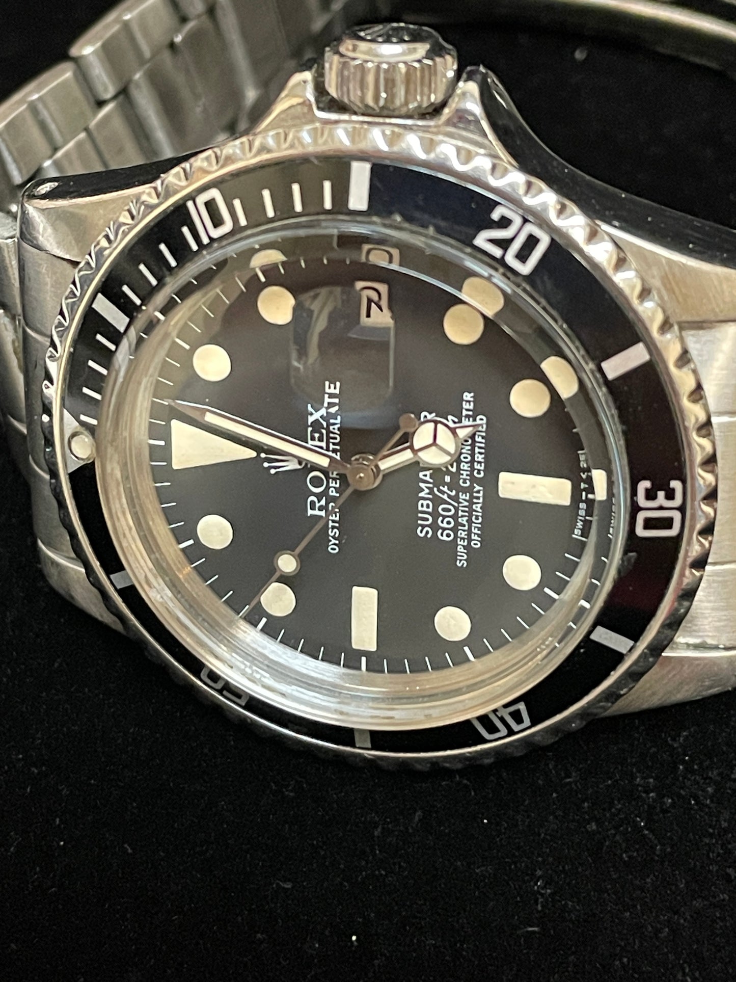 1974 Rolex Submariner 1680 Black Matte Dial SS Oyster No Papers 40mm