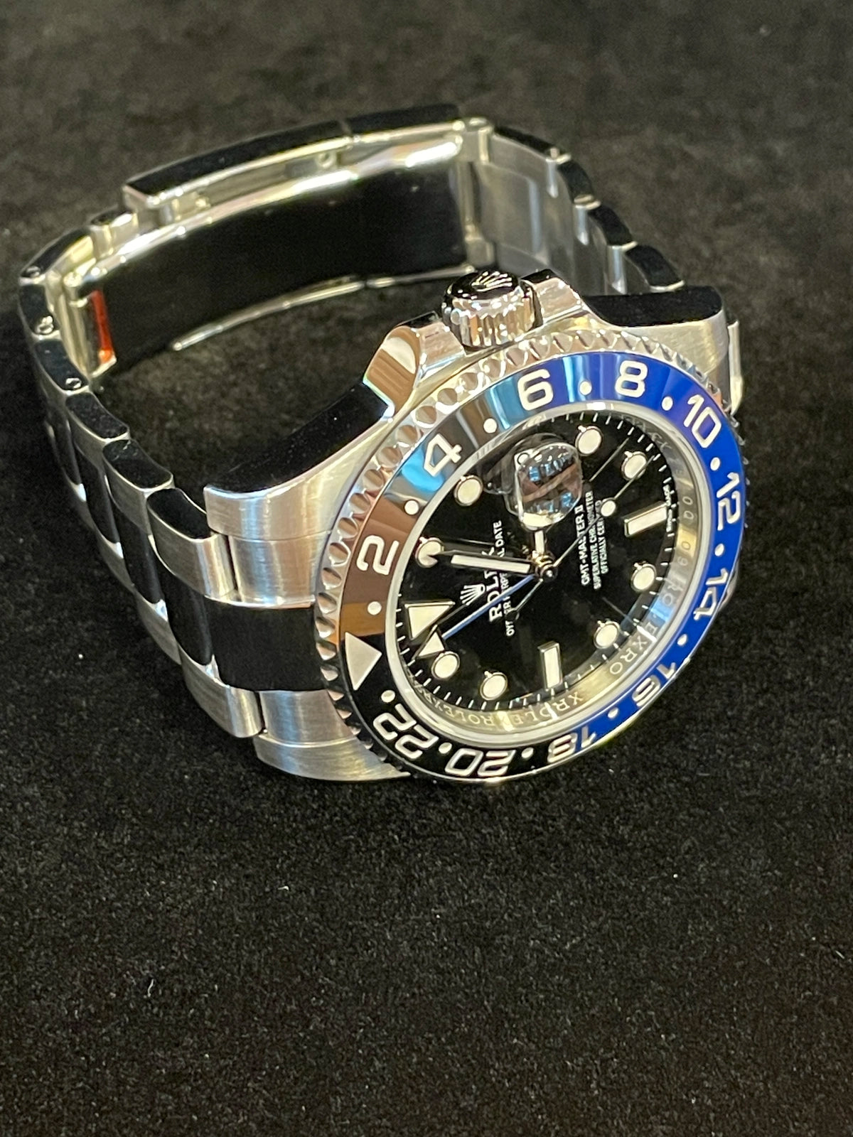 2016 Rolex GMT-Master II Batman 116710blnr Black Dial SS Oyster With Papers 40mm