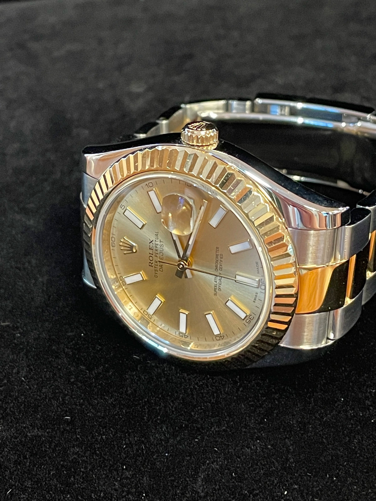 2009 Rolex Datejust 116333 Champagne Dial TT 18kt Oyster No Papers 41mm