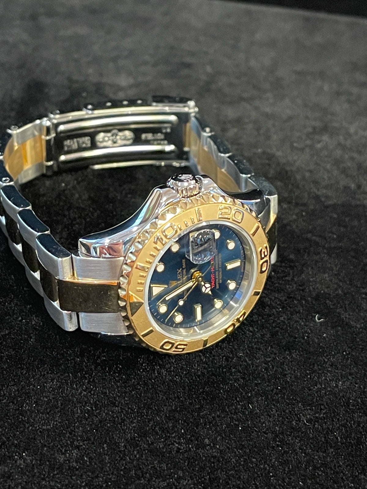 1997 Rolex Ladies Yacht-Master 69623 Blue Dial TT Oyster No Papers 29mm