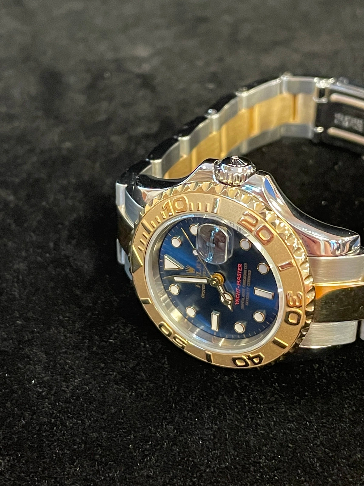 1997 Rolex Ladies Yacht-Master 69623 Blue Dial TT Oyster No Papers 29mm
