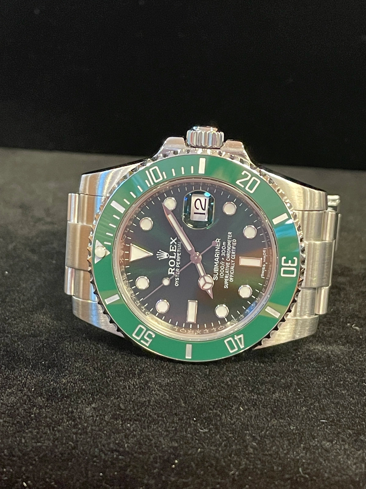 2019 Rolex Hulk Submariner 116610LV Green Dial SS Oyster No Papers 40mm