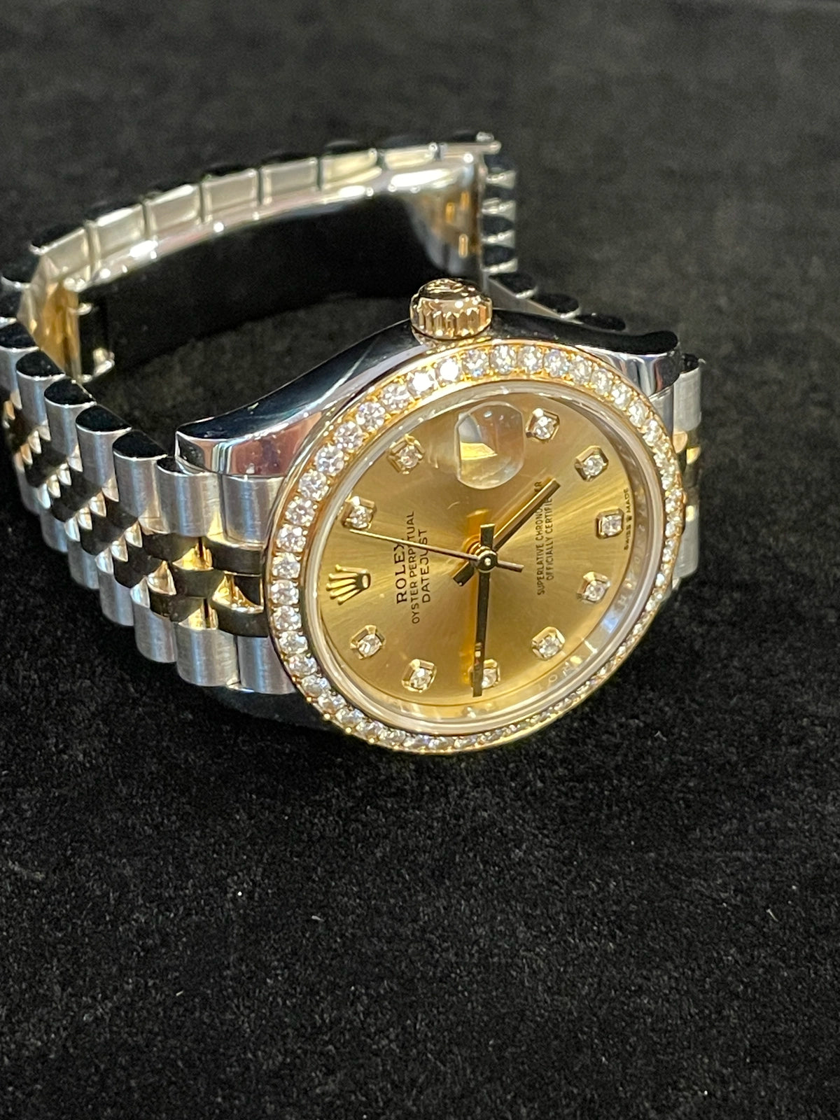 2025 Rolex Datejust 278383rbr Champagne Diamond Dial + Bezel TT Jubilee 31mm