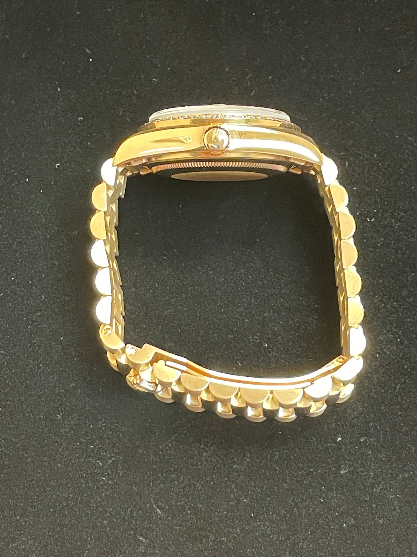 1988 Rolex Day-Date 18038 Diamond Dial Factory Diamond Bezel 18kt President 36mm