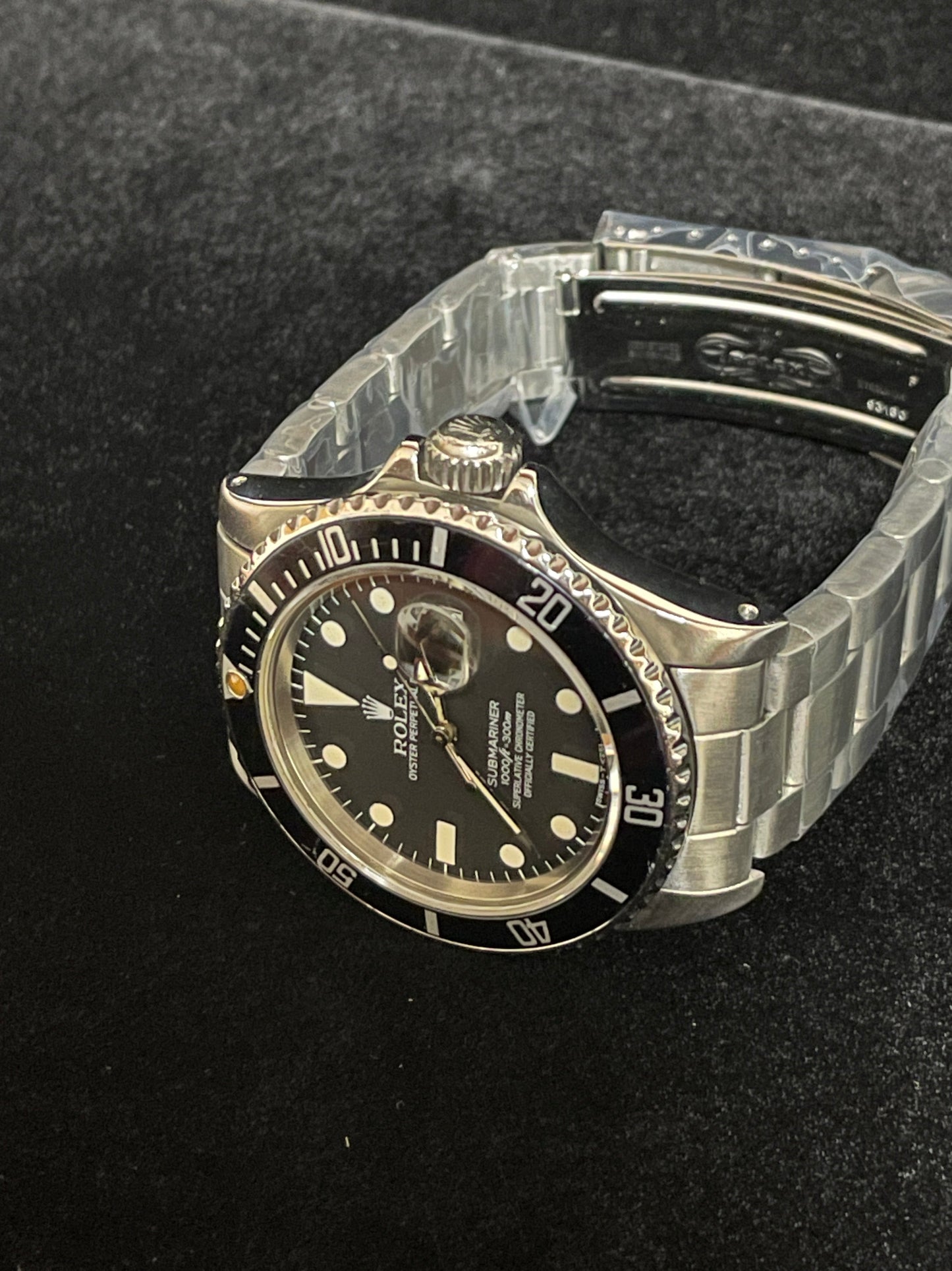 1984 Rolex Submariner Date 16800 Black Matte Patina Dial SS Oyster No Paper 40mm