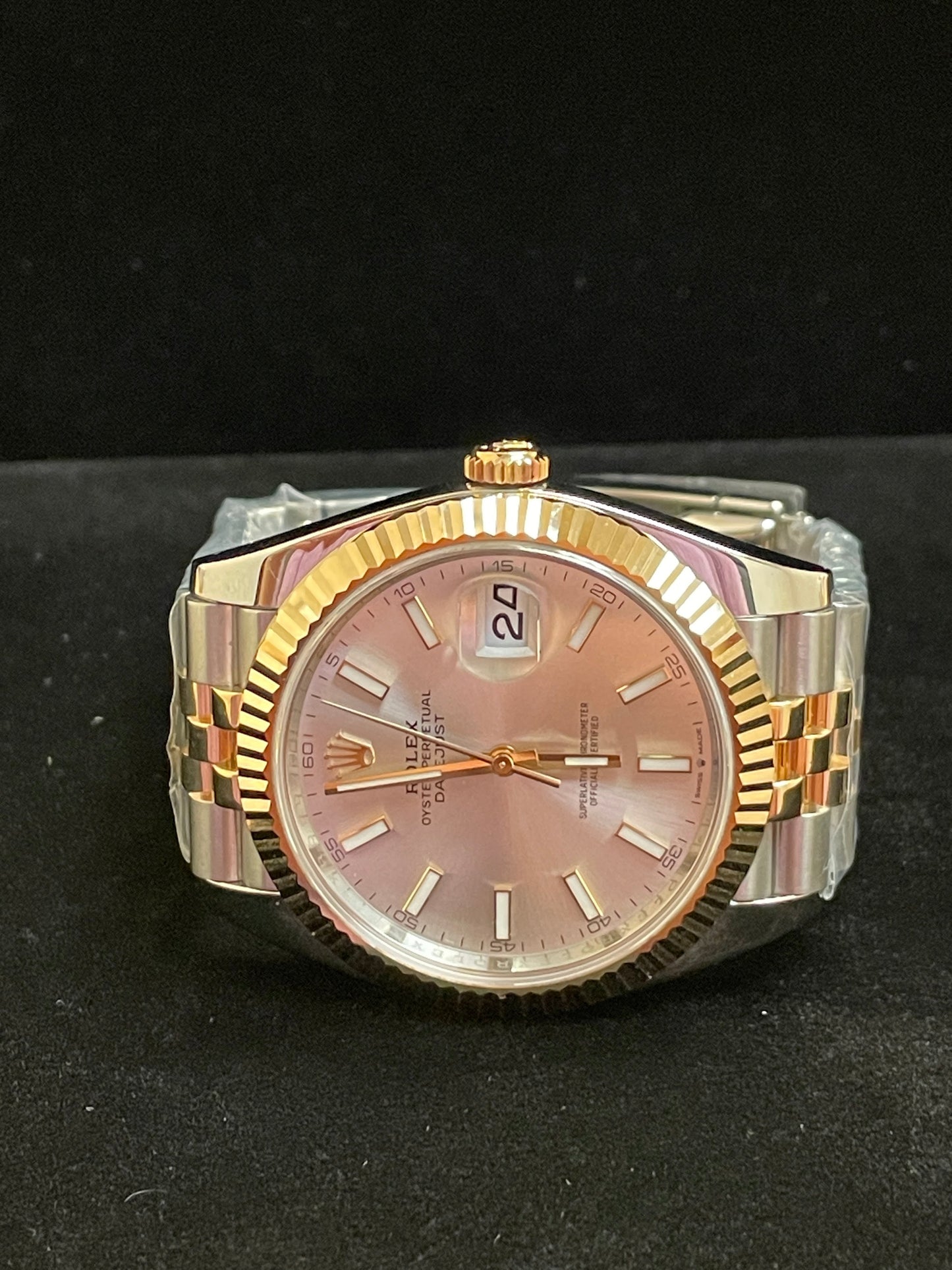 2023 Rolex Datejust 126333 Silver Stick Dial TT 18kt Jubilee With Papers 41mm