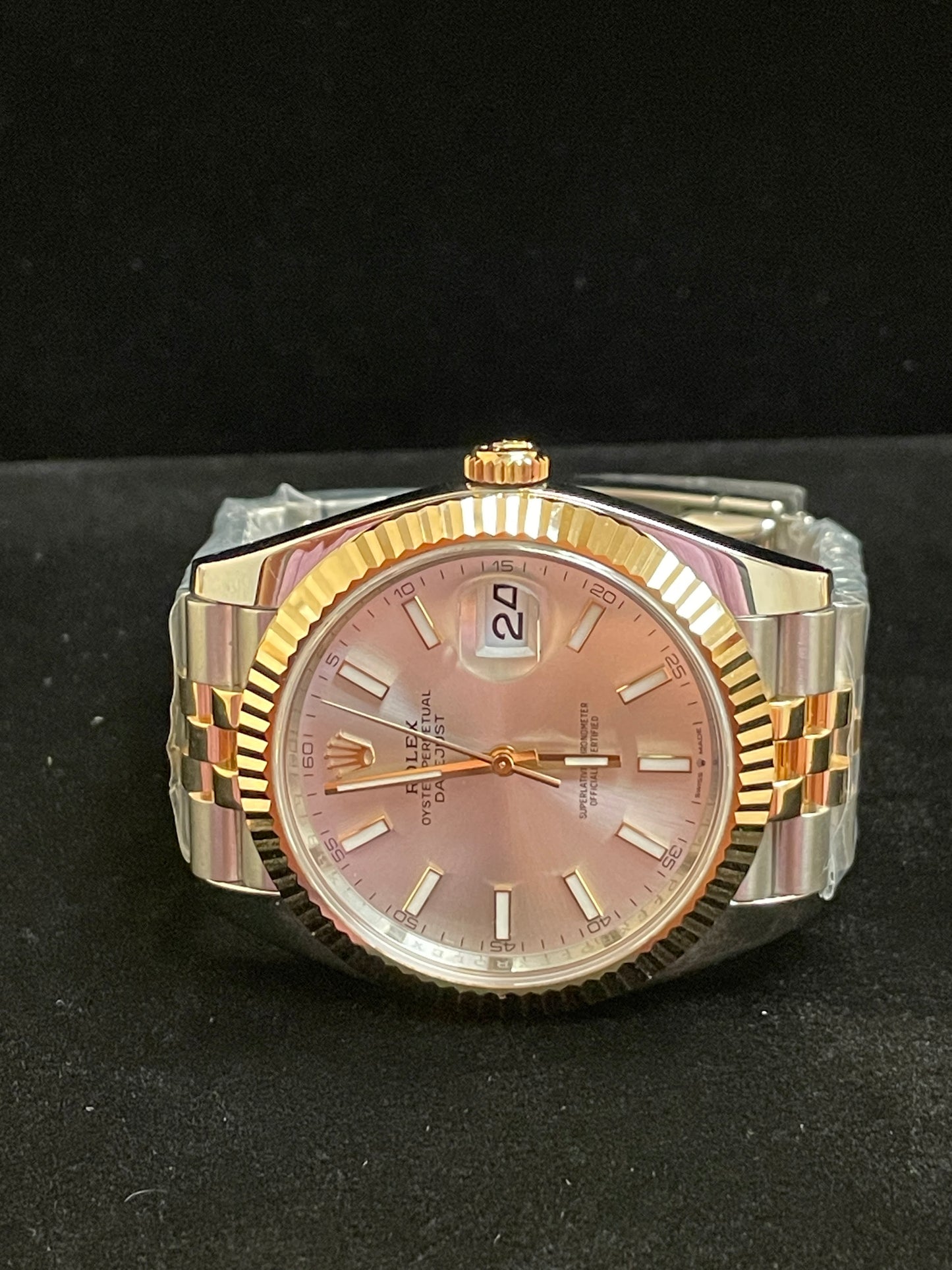 2023 Rolex Datejust 126333 Silver Stick Dial TT 18kt Jubilee With Papers 41mm