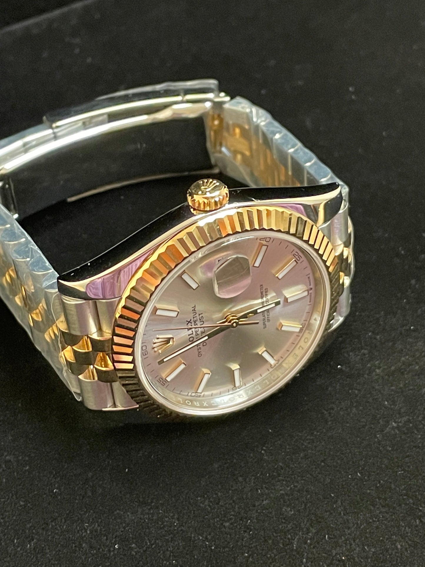 2023 Rolex Datejust 126333 Silver Stick Dial TT 18kt Jubilee With Papers 41mm