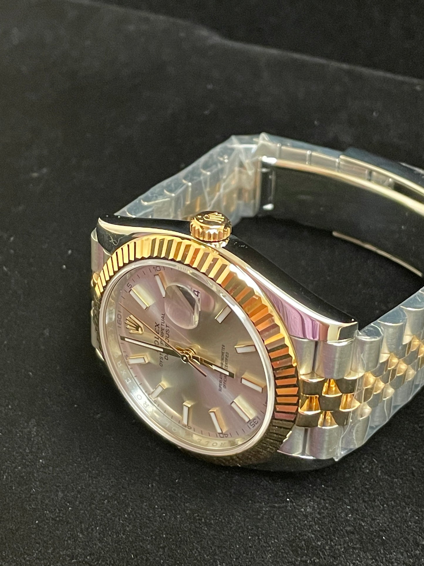 2023 Rolex Datejust 126333 Silver Stick Dial TT 18kt Jubilee With Papers 41mm