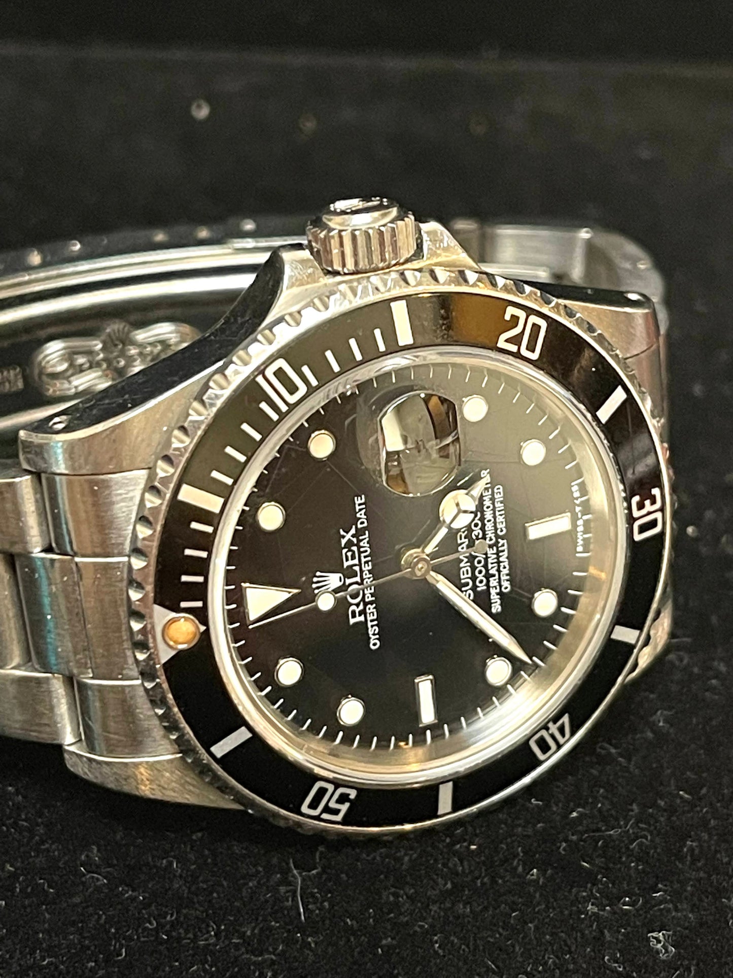 1986 Rolex Submariner 16800 Black Spider Dial Oyster Bracelet No Papers 40mm