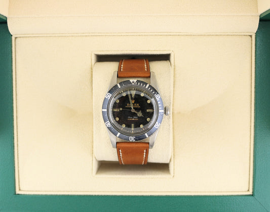 1958 Rolex Submariner 5508 James Bond Tropical Gilt Dial Meters First 40mm