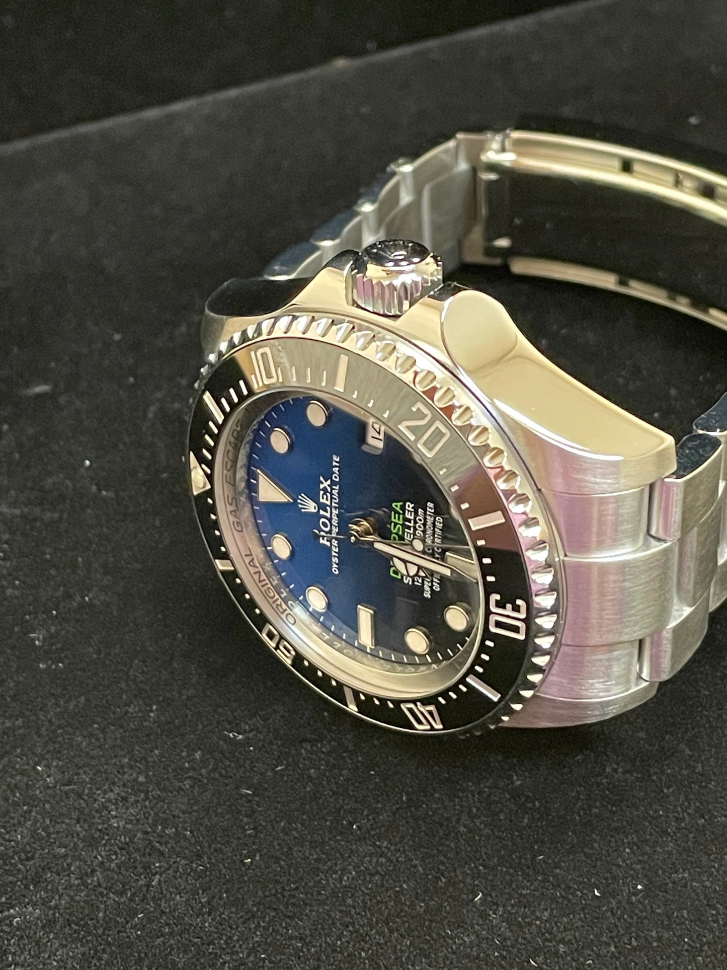 2020 Rolex Deepsea James Cameron 126660 Black Blue Dial SS Oyster W/ Papers 44mm