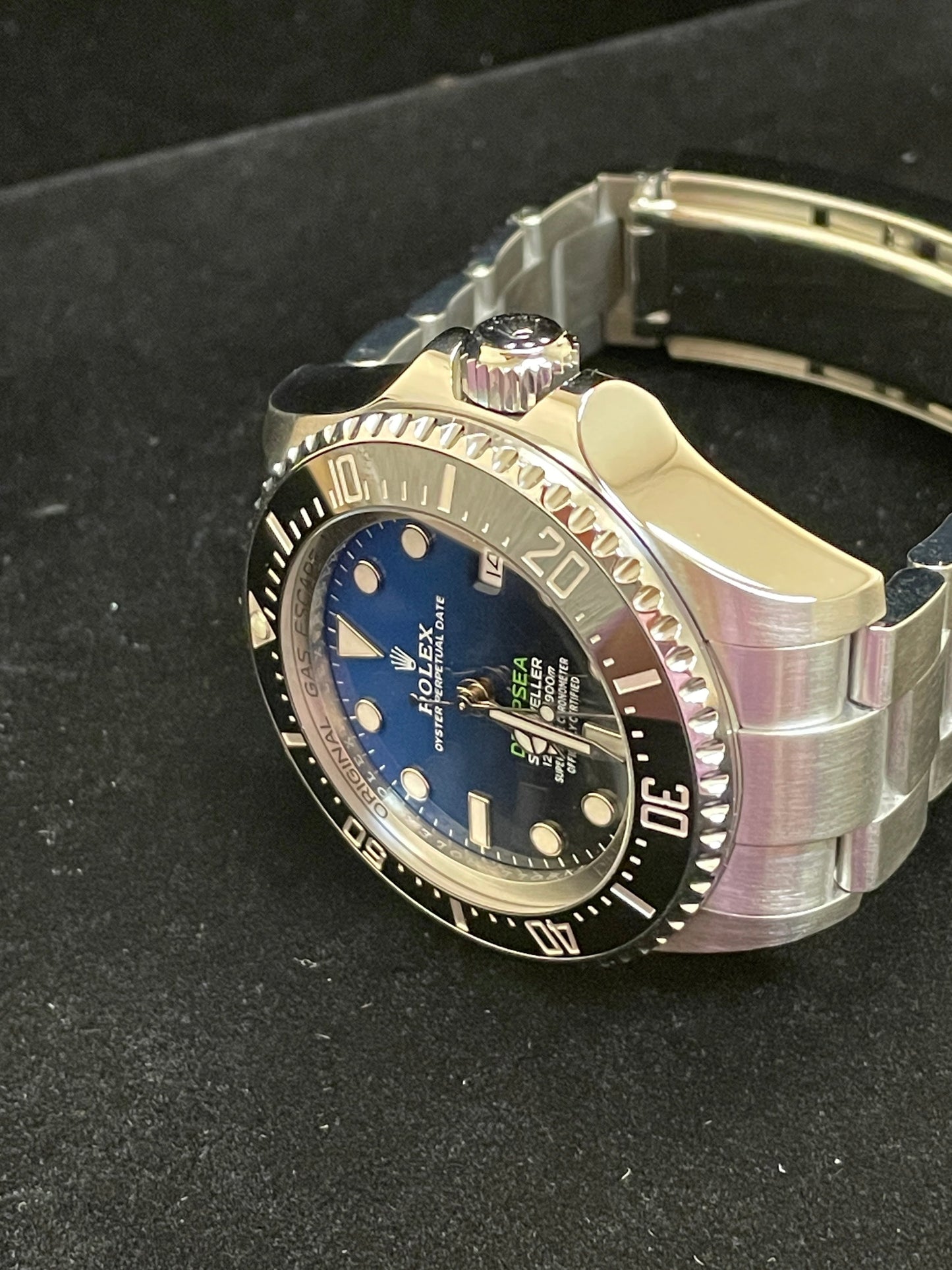 2020 Rolex Deepsea James Cameron 126660 Black Blue Dial SS Oyster W/ Papers 44mm