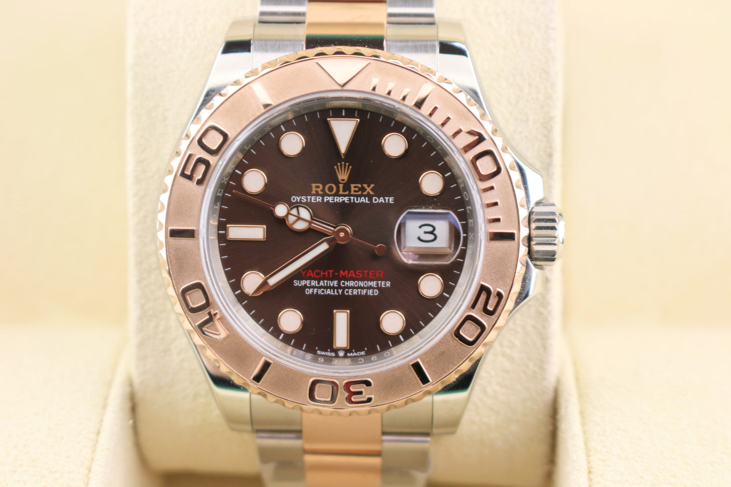 2024 Rolex Yacht-Master 126621 Chocolate Brown Dial TT 18kt RG Oyster Rose 40mm