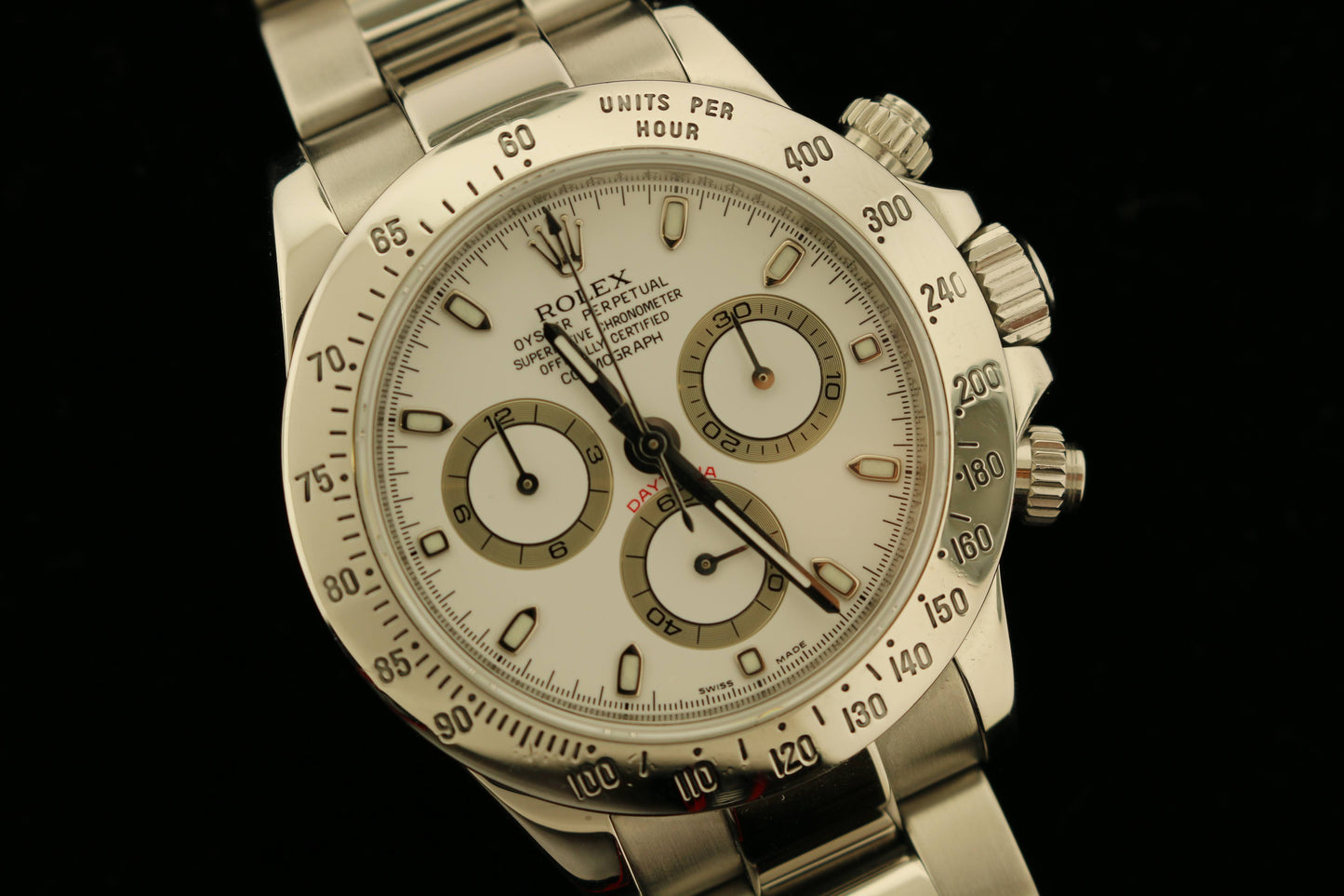 2009 Rolex Daytona 116520 White Dial Oyster Bracelet No Papers 40mm