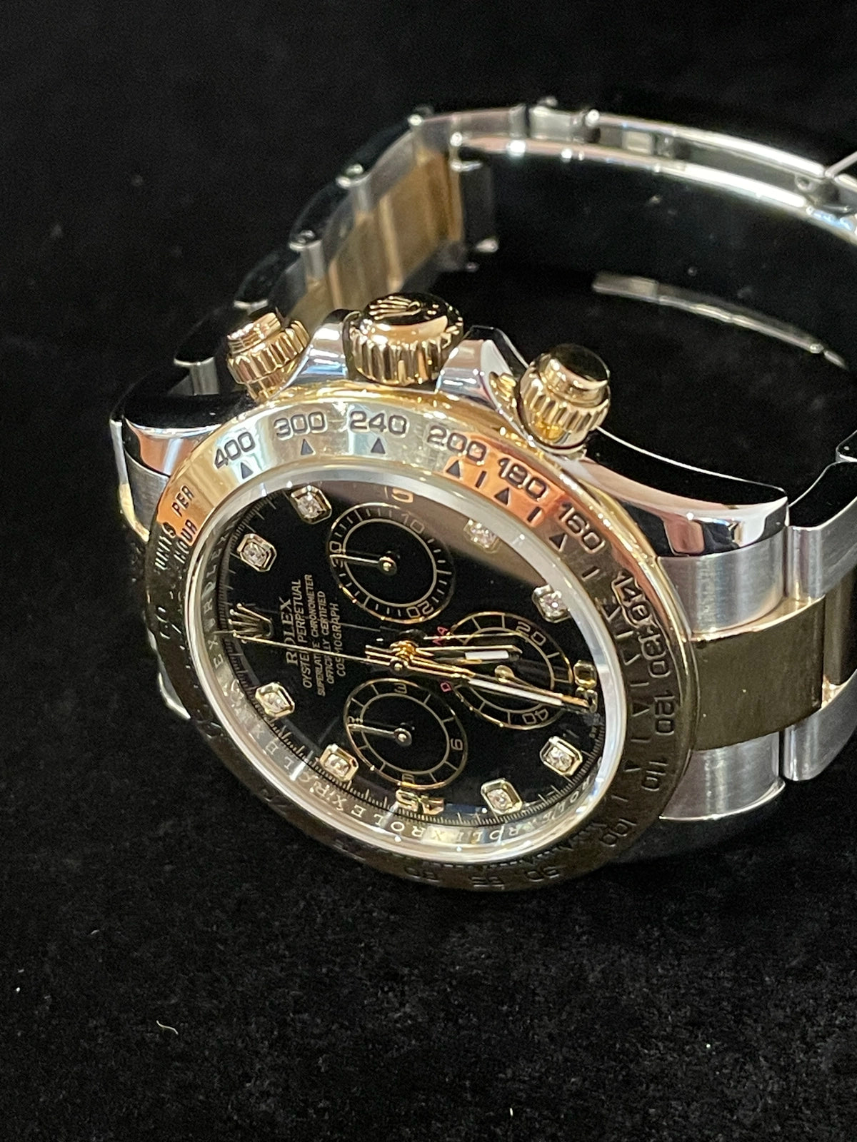 2018 Rolex Daytona 116503 Black Diamond Dial TT Oyster No Papers 40mm