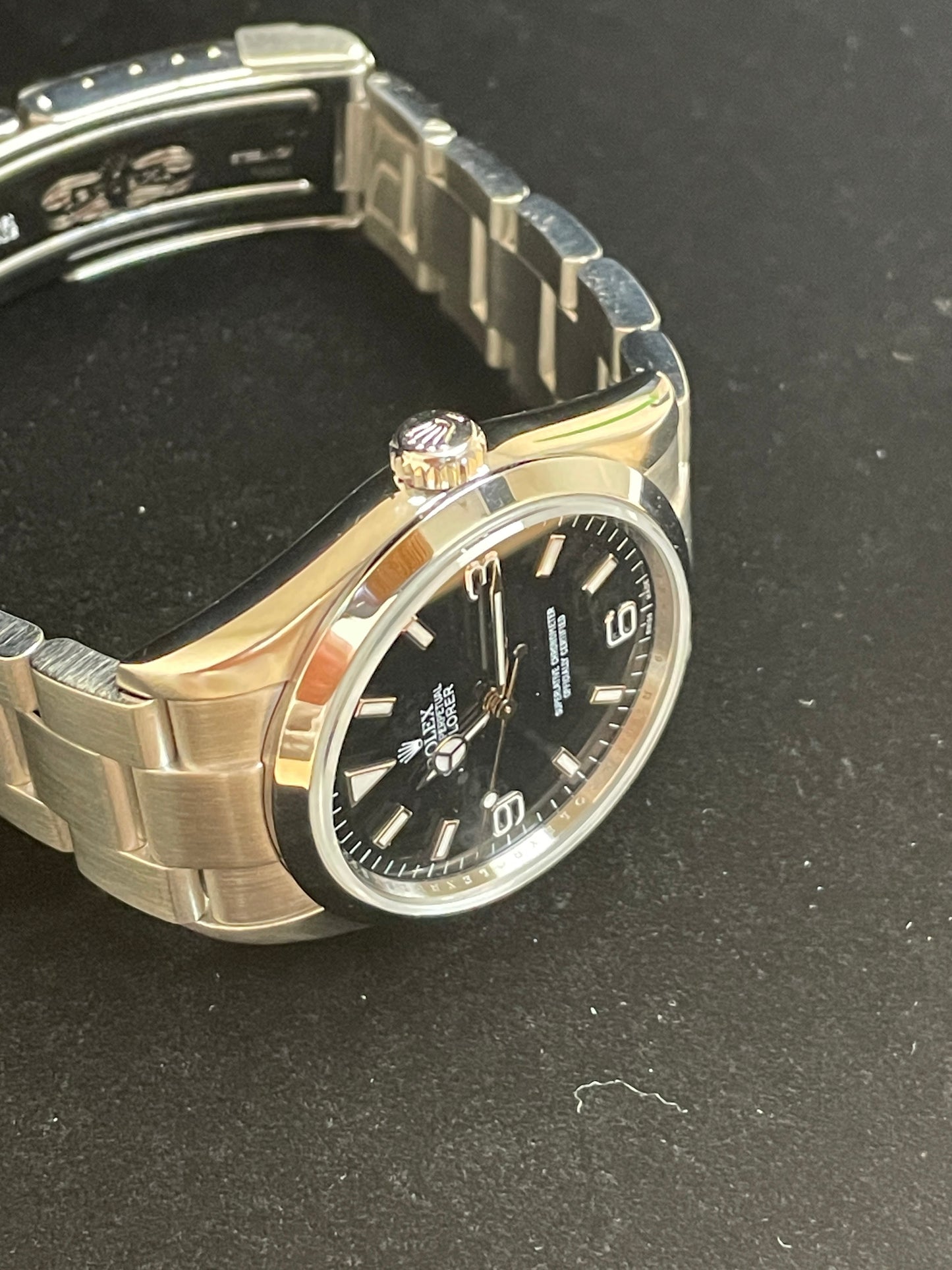 2008 Rolex Explorer 114270 Black Dial SS Oyster Engraved Rehault No Papers 36mm