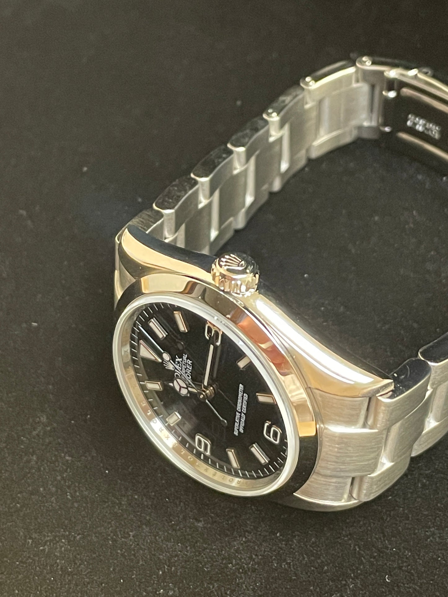 2008 Rolex Explorer 114270 Black Dial SS Oyster Engraved Rehault No Papers 36mm